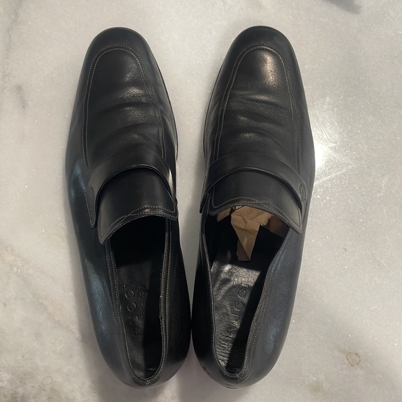 GUCCI Logo Leather Loafers Men\'s Size 8.5 AUTHENTIC main image 16